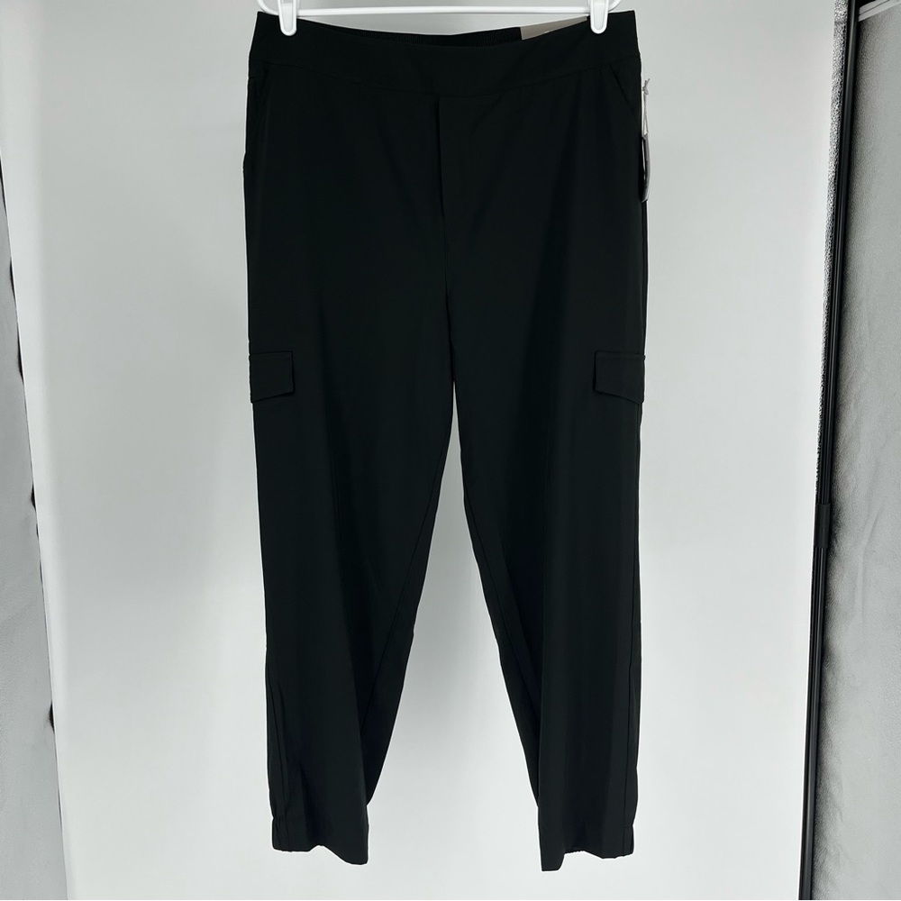 SOFT SURROUNDINGS NWT TALL GO LIVELY CARGO BLACK PANTS TALL LARGE - Picture 2 of 13